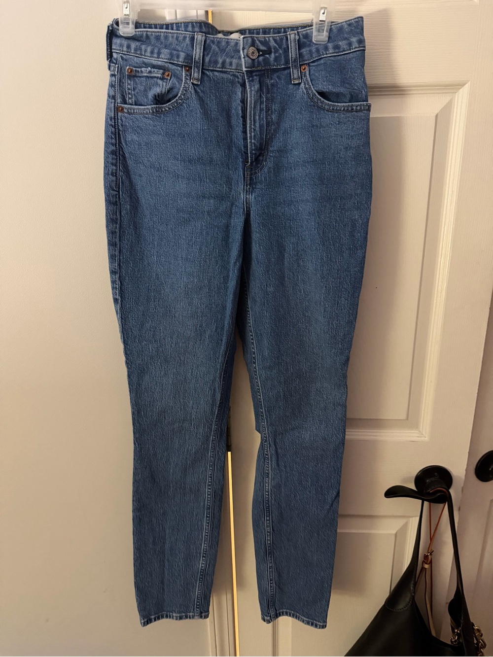 Abercrombie & Fitch Straight-Leg Women's Medium Blue Jeans